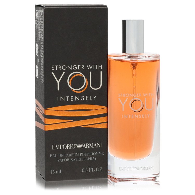 Stronger With You Intensely Cologne by Emporio Armani Mini EDP 0.51 oz for Men - Authentic Fragrance - Discount Men Perfume or Cologne Fragrance