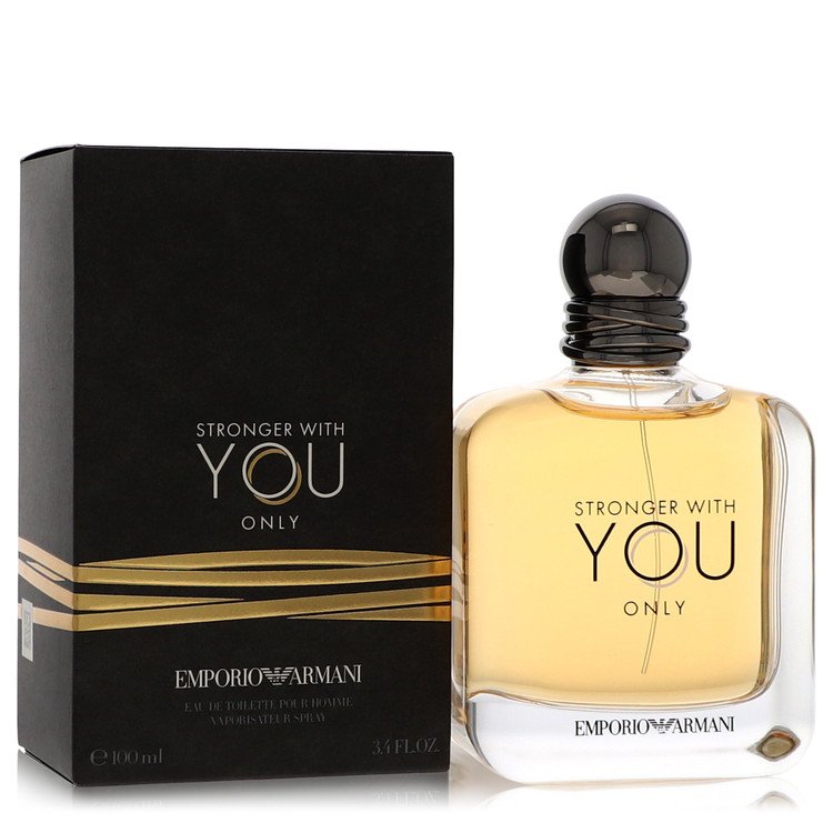 Stronger With You Only Cologne by Giorgio Armani Eau De Toilette Spray 3.4 oz for Men - Authentic Fragrance - Discount Men Perfume or Cologne Fragrance