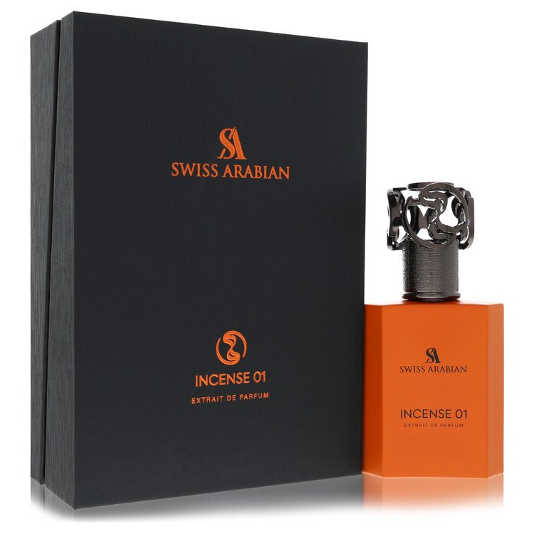 Swiss Arabian Incense 01 Cologne by Swiss Arabian Extrait De Parfum Spray (Unisex) 1.7 oz for Men - Authentic Fragrance - Discount Men Perfume or Cologne Fragrance