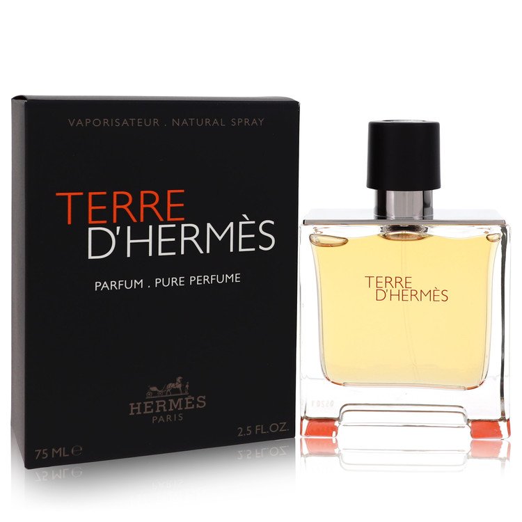 Terre D'Hermes Cologne by Hermes Pure Pefume Spray 2.5 oz for Men - Authentic Fragrance - Discount Men Perfume or Cologne Fragrance