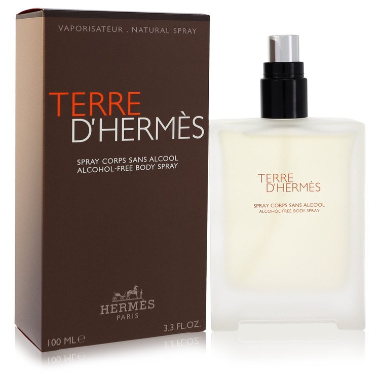 Terre D'Hermes Cologne by Hermes Body Spray (Alcohol Free) 3.3 oz for Men - Authentic Fragrance - Discount Men Perfume or Cologne Fragrance