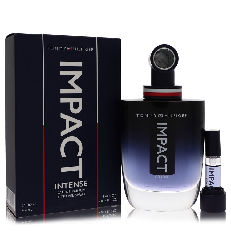 Tommy Hilfiger Impact Intense Cologne by Tommy Hilfiger Eau De Parfum Spray + 0.14 Travel Spray 3.4 oz for Men - Authentic Fragrance - Discount Men Perfume or Cologne Fragrance