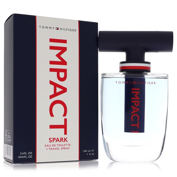 Tommy Hilfiger Impact Spark Cologne by Tommy Hilfiger Eau De Toilette Spray 3.4 oz 3.4 oz Eau De Toilette + .14 oz Travel EDT Spray for Men - Authentic Fragrance - Discount Men Perfume or Cologne Fragrance