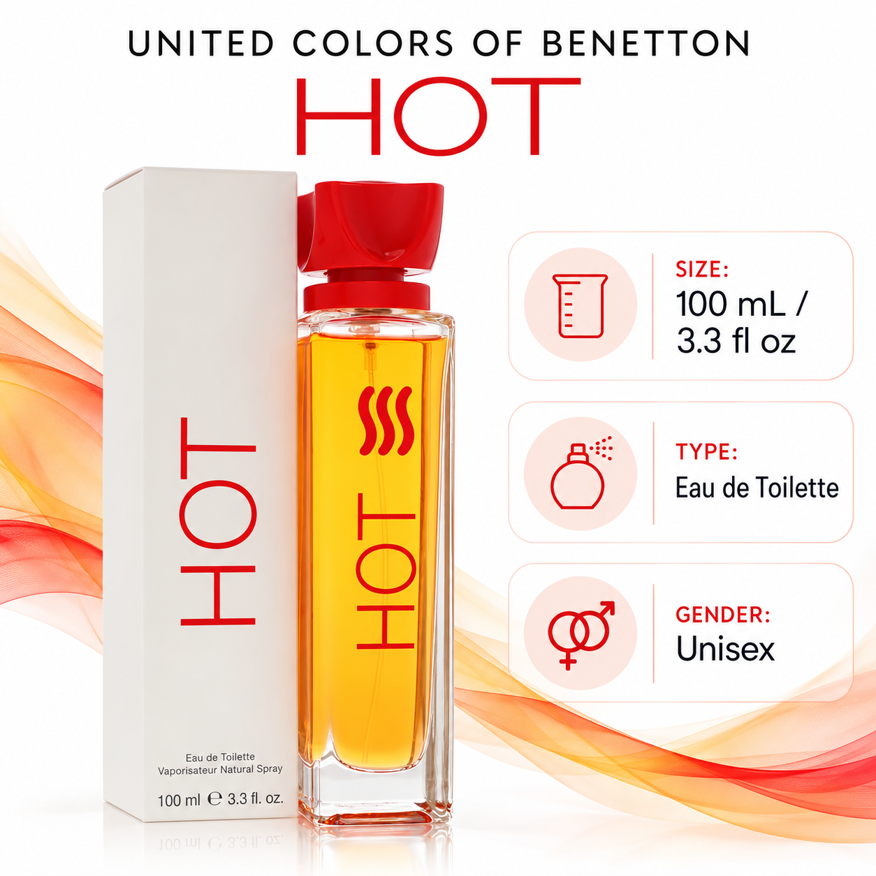 United Colors of Benetton Hot — size, type and gender