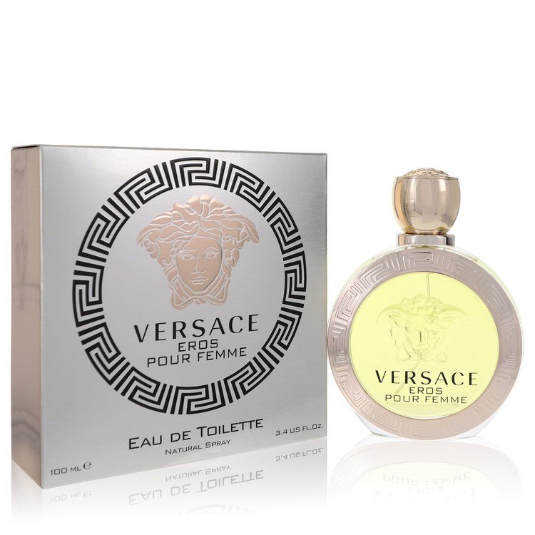 Versace Eros Pour Femme Perfume By Versace 3.4 Oz Eau De Toilette Spray For Women In Box