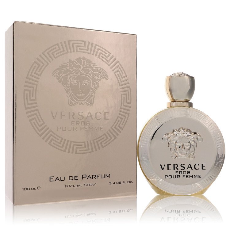 Versace Eros Pour Femme Perfume By Versace 3.4 Oz Eau De Parfum Spray For Women In Box
