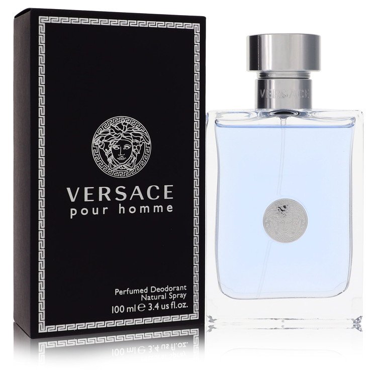 Pour Homme by Versace 3.4 oz oz Deodorant Spray 3.4 Oz Spray for Men - Perfumes4All