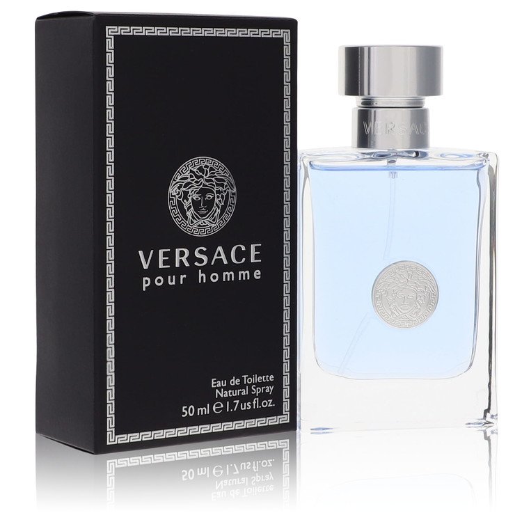 Versace Pour Homme Cologne By Versace 1.7 Oz Eau De Toilette Spray For Men In Box