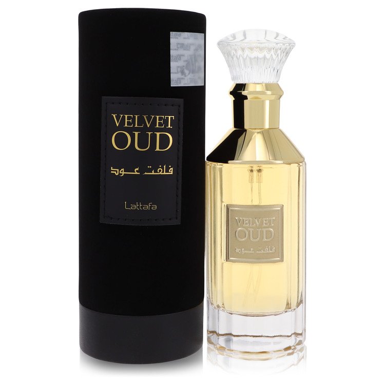 Lattafa Velvet Oud Perfume by Lattafa Eau De Parfum Spray (Unisex) 3.4 oz for Women - Authentic Fragrance - Discount Women Perfume or Cologne Fragrance