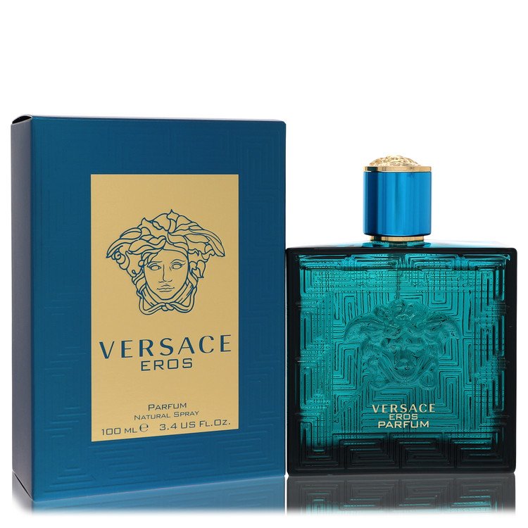 Versace Eros Cologne by Versace Parfum Spray 3.4 oz for Men - Authentic Fragrance - Discount Men Perfume or Cologne Fragrance