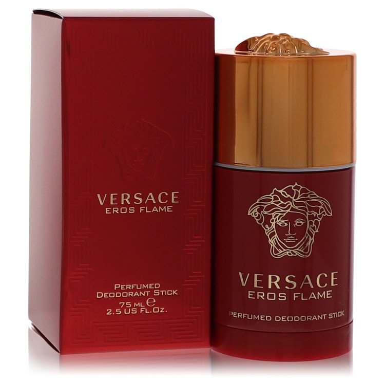 Versace Eros Flame Cologne by Versace Deodorant Stick 2.5 oz for Men - Authentic Fragrance - Discount Men Perfume or Cologne Fragrance
