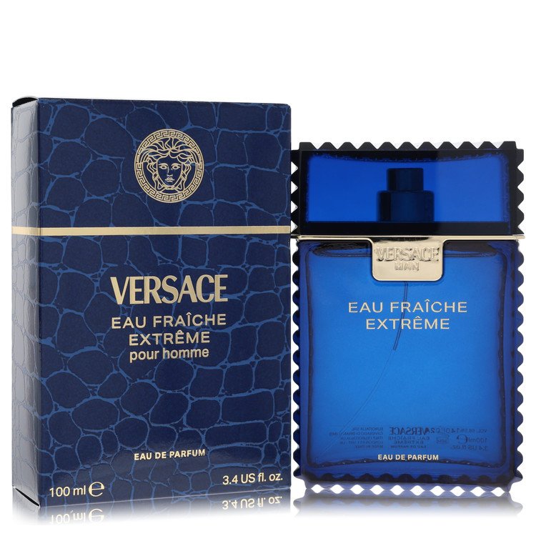 Versace Man Eau Fraiche Extreme Cologne by Versace Eau De Parfum Spray 3.4 oz for Men - Authentic Fragrance - Discount Men Perfume or Cologne Fragrance