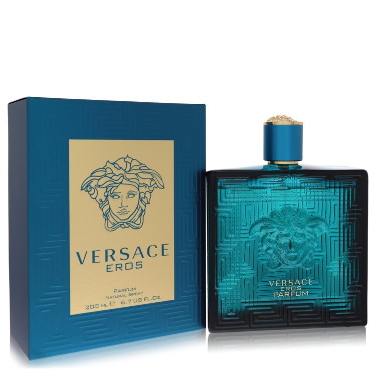 Versace Eros Cologne by Versace Parfum Spray 6.8 oz for Men - Authentic Fragrance - Discount Men Perfume or Cologne Fragrance