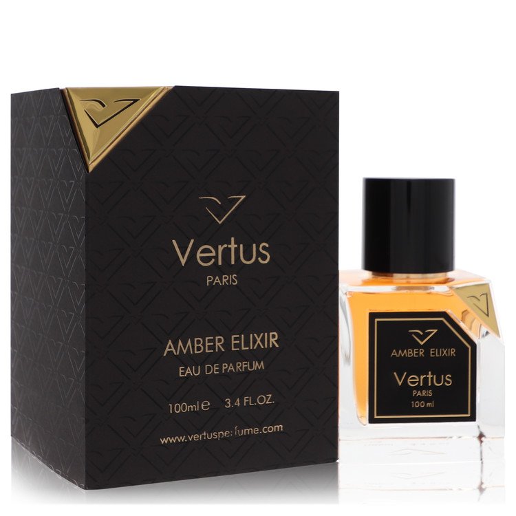 Vertus Amber Elixir Cologne by Vertus Eau De Parfum Spray (Unisex) 3.4 oz for Men - Authentic Fragrance - Discount Men Perfume or Cologne Fragrance