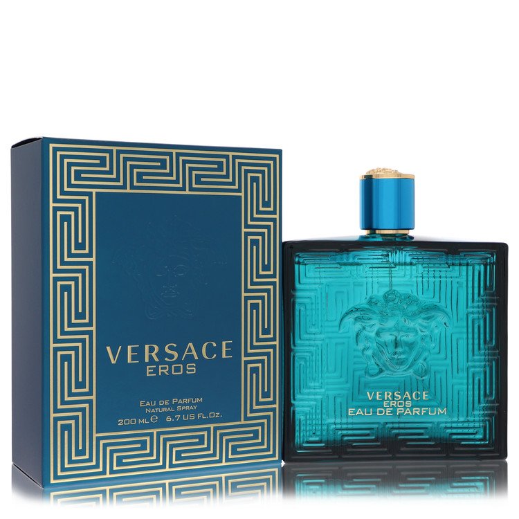 Versace Eros Cologne by Versace Eau De Parfum Spray 6.8 oz for Men - Authentic Fragrance - Discount Men Perfume or Cologne Fragrance