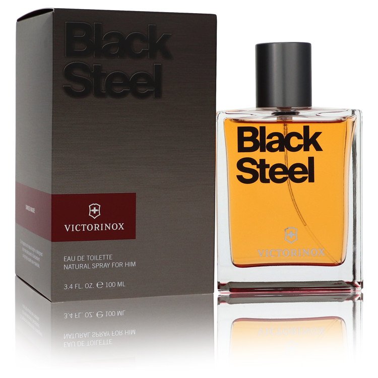 Victorinox Black Steel Cologne by Victorinox Eau De Toilette Spray 3.4 oz for Men - Authentic Fragrance - Discount Men Perfume or Cologne Fragrance
