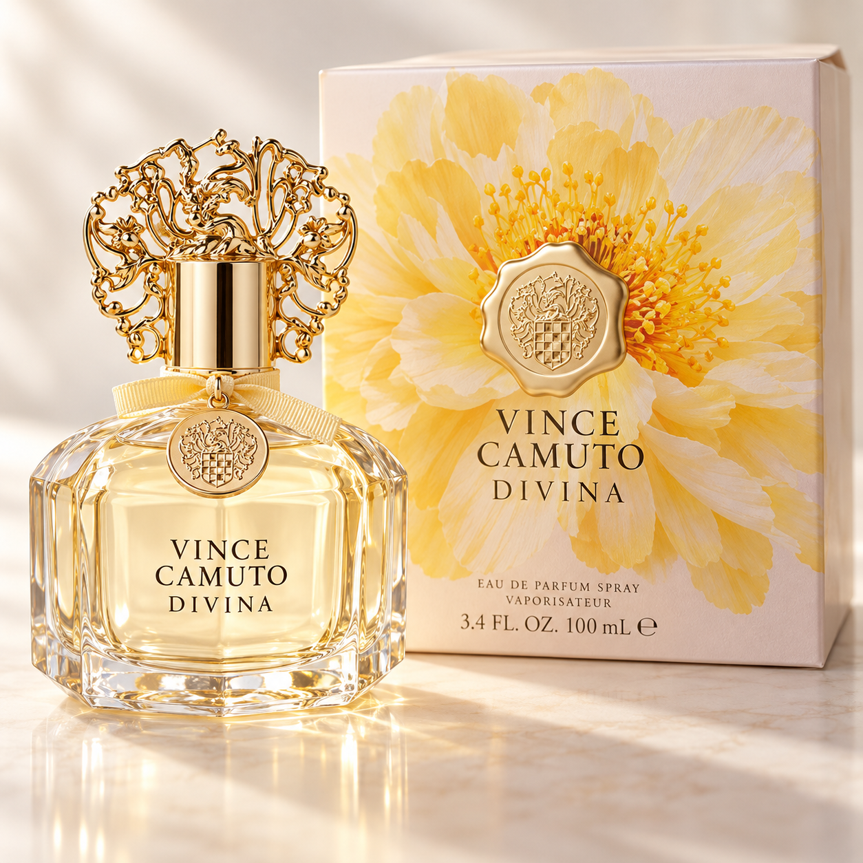 Vince Camuto Divina by Clean 3.4 Oz Eau De Parfum Spray for Women - Main [Drive:1WTYtJBIEqN6O9TYwlUjtkQTWDn6qb-pD]