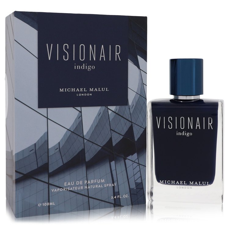 Visionair Indigo Cologne by Michael Malul Eau De Parfum Spray 3.4 oz for Men - Authentic Fragrance - Discount Men Perfume or Cologne Fragrance