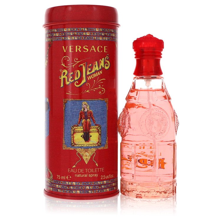 Red Jeans Perfume By Versace 2.5 Oz Eau De Toilette Spray For Women In Box