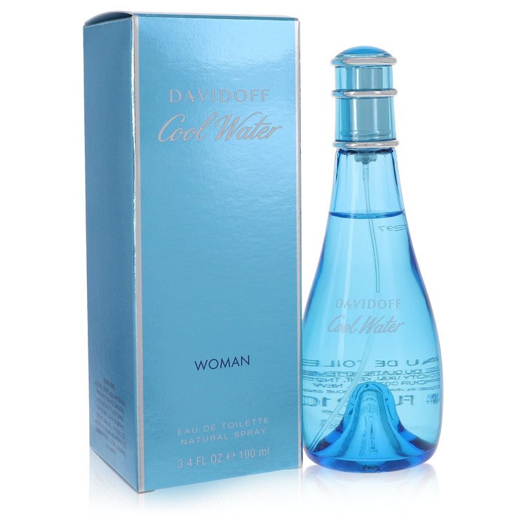 Cool Water Perfume By Davidoff 3.4 Oz Eau De Toilette Spray For Women In Box