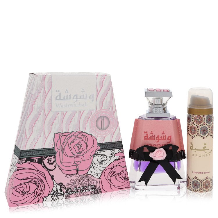 Washwashah Perfume by Lattafa Eau De Parfum Spray Plus 1.7 oz Deodorant 3.4 oz for Women - Authentic Fragrance - Discount Women Perfume or Cologne Fragrance