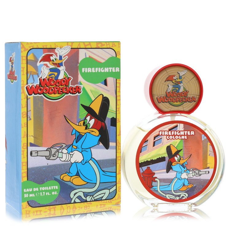 Woody Woodpecker Firefighter Cologne by First American Brands Eau De Toilette Spray 1.7 oz for Men - Authentic Fragrance - Discount Men Perfume or Cologne Fragrance