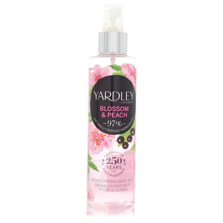 Yardley Blossom & Peach Perfume by Yardley London Moisturizing Body Mist 6.8 oz for Women - Authentic Fragrance - Discount Women Perfume or Cologne Fragrance