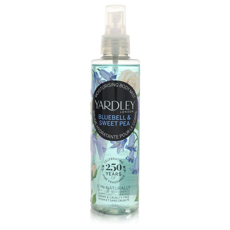 Yardley Bluebell & Sweet Pea Perfume by Yardley London Moisturizing Body Mist 6.8 oz for Women - Authentic Fragrance - Discount Women Perfume or Cologne Fragrance