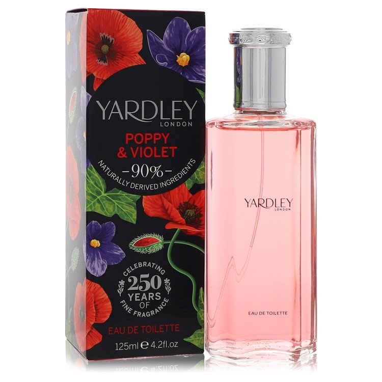 Yardley Poppy & Violet Perfume by Yardley London Eau De Toilette Spray 4.2 oz for Women - Authentic Fragrance - Discount Women Perfume or Cologne Fragrance