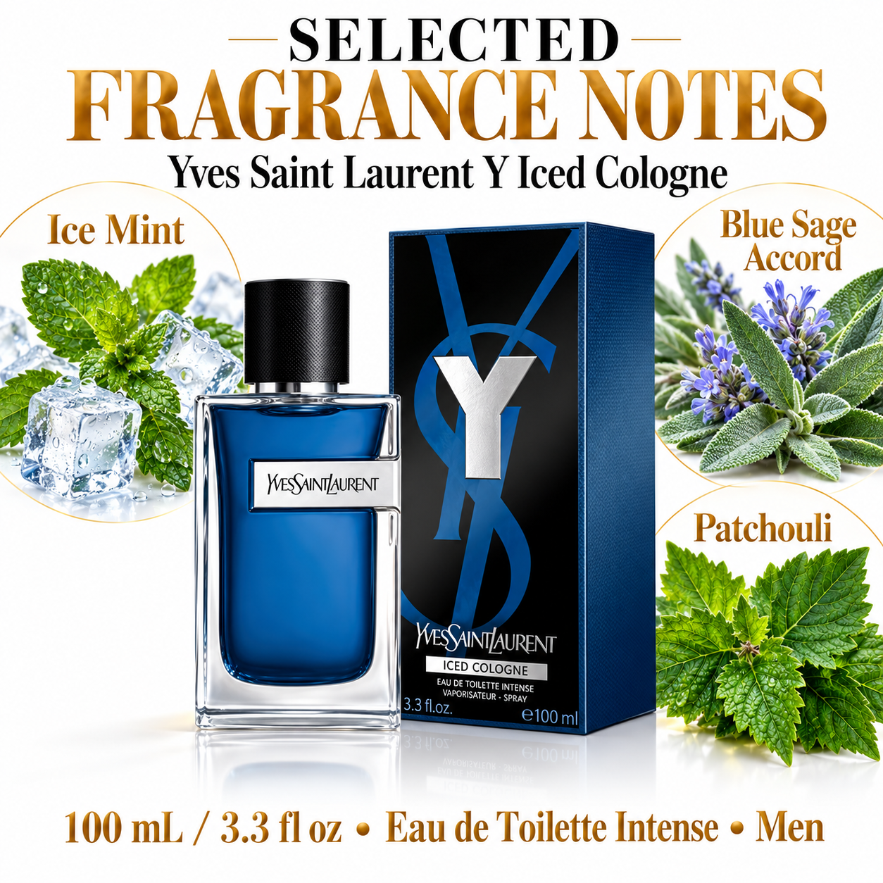 Yves Saint Laurent Y Iced Cologne fragrance notes