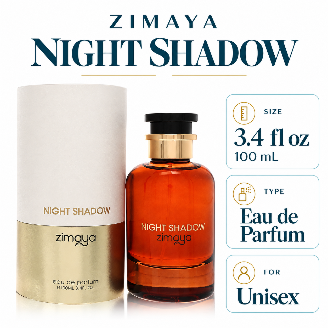 Zimaya Night Shadow 100 mL Eau de Parfum Unisex
