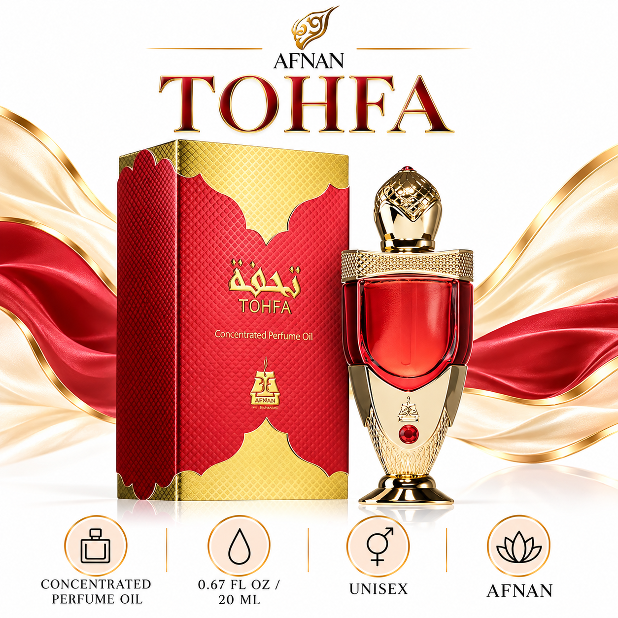 Afnan Tohfa 20 mL / 0.67 fl oz concentrated perfume oil, unisex
