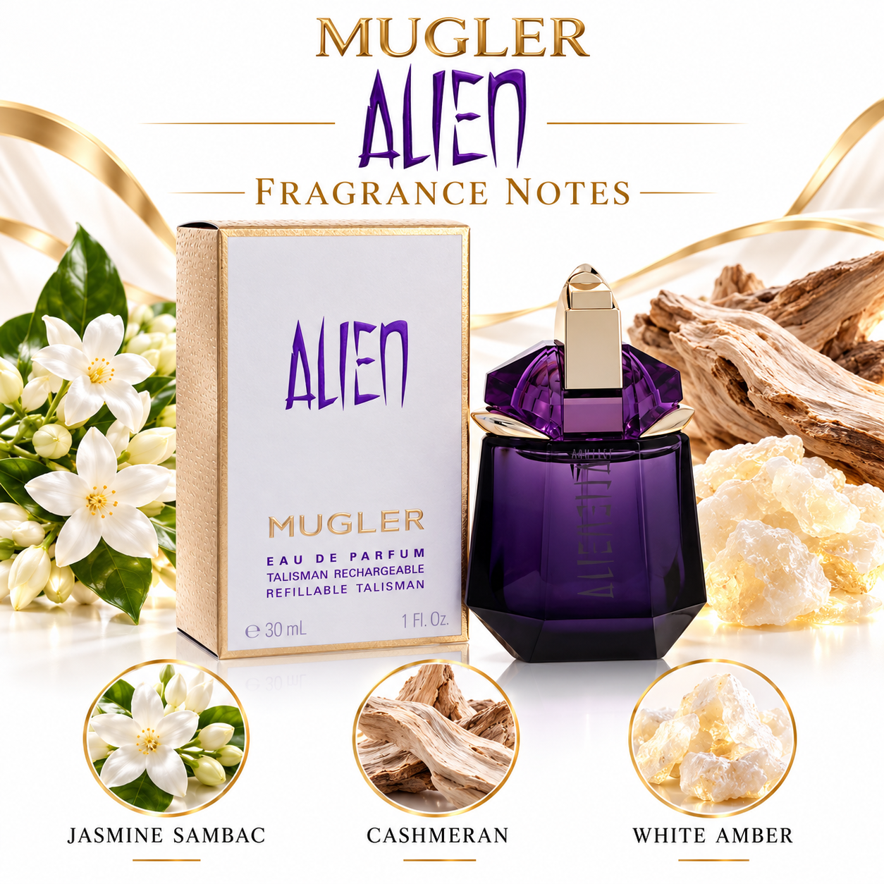 Mugler Alien 1 oz Eau de Parfum Women — fragrance notes
