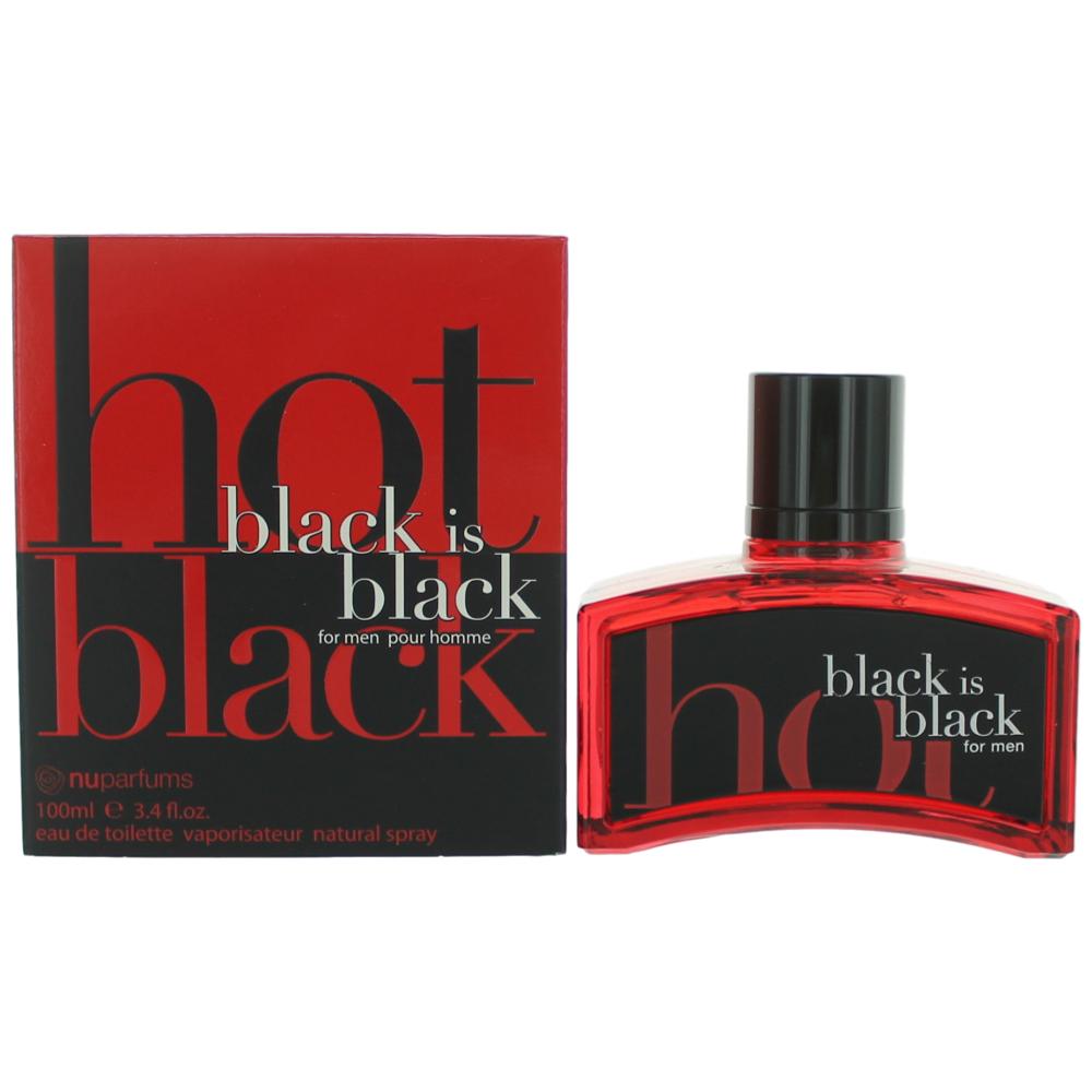 Black Is Black Hot by nuparfums Cologne for Men 3.4 oz