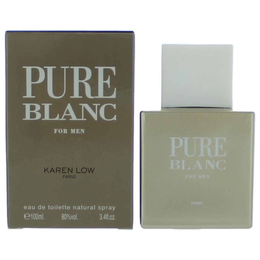 Pure Blanc by Karen Low Cologne for Men 3.4 oz