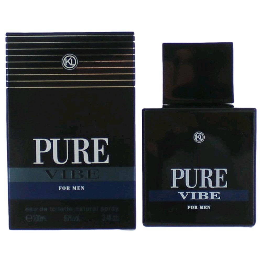 Pure Vibe by Karen Low Cologne for Men 3.4 oz