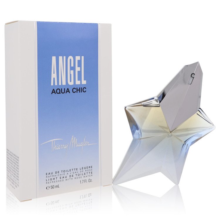 Angel Aqua Chic Perfume by Thierry Mugler Light Eau De Toilette Spray 1.7 oz for Women - Authentic Fragrance - Discount Women Perfume or Cologne Fragrance