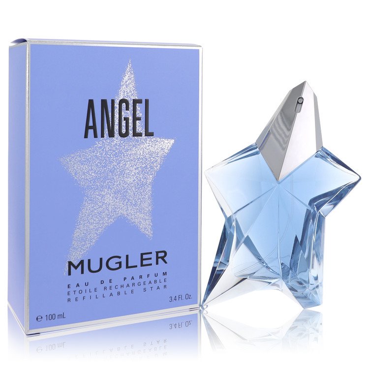 Angel Perfume by Thierry Mugler Standing Star Eau De Parfum Spray Refillable 3.4 oz for Women - Authentic Fragrance - Discount Women Perfume or Cologne Fragrance