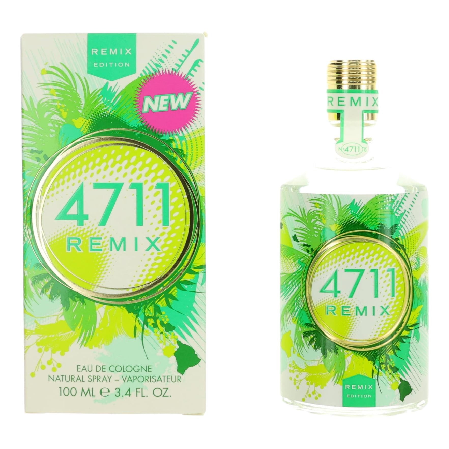4711 Remix Green Oasis by Muelhens Fragrance for Unisex 3.4 oz