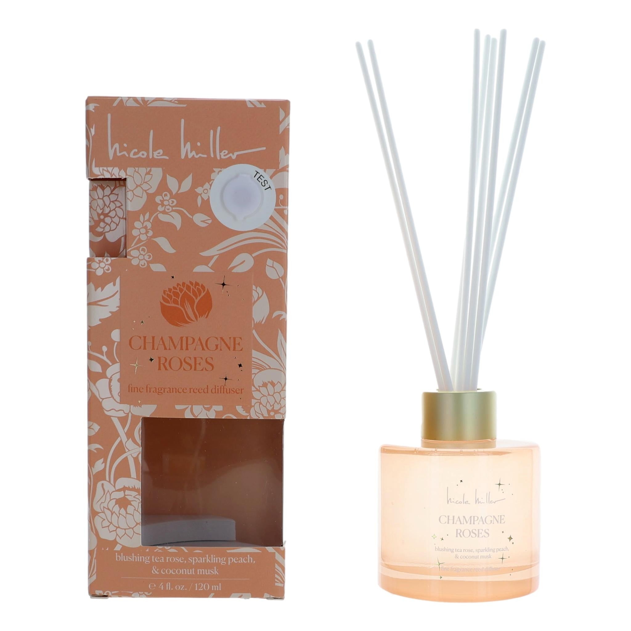 Champagne Rose by Nicole Miller Fragrance for Unisex 4 oz