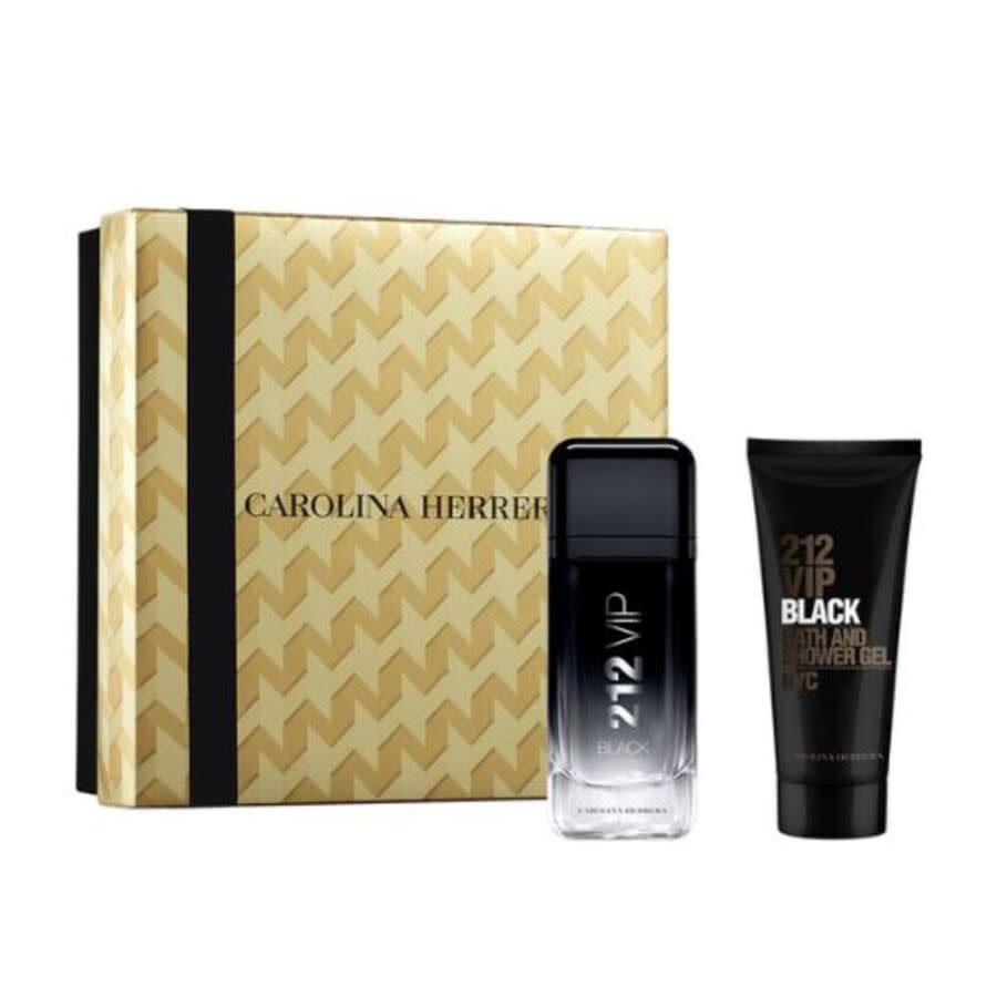 212 Vip Black 2 Pc Gift Set by Carolina Herrera Spray for Men - Perfumes4All