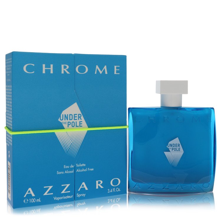 Chrome Under The Pole Cologne by Azzaro Eau De Toilette Spray (Alcohol Free) 3.4 oz for Men - Authentic Fragrance - Discount Men Perfume or Cologne Fragrance