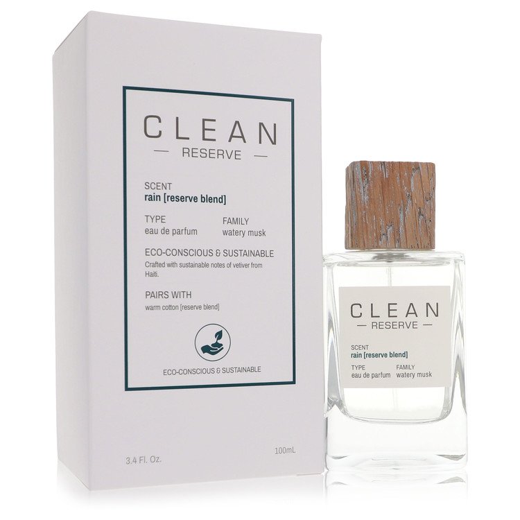 Clean Rain Reserve Blend Perfume by Clean Eau De Parfum Spray 3.4 oz for Women - Authentic Fragrance - Discount Women Perfume or Cologne Fragrance