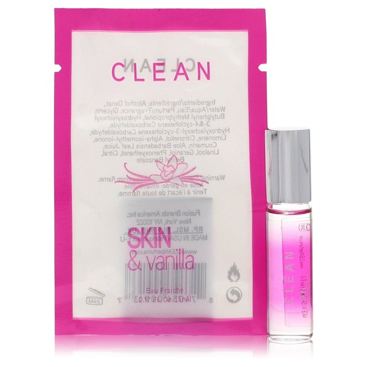 Clean Skin and Vanilla Perfume by Clean Mini Eau Frachie .17 oz for Women - Authentic Fragrance - Discount Women Perfume or Cologne Fragrance