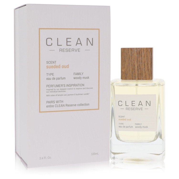 Clean Sueded Oud Perfume by Clean Eau De Parfum Spray 3.4 oz for Women - Authentic Fragrance - Discount Women Perfume or Cologne Fragrance