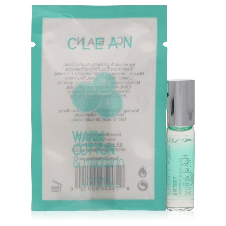 Clean Warm Cotton & Mandarine Perfume by Clean Mini Eau Fraiche .17 oz for Women - Authentic Fragrance - Discount Women Perfume or Cologne Fragrance