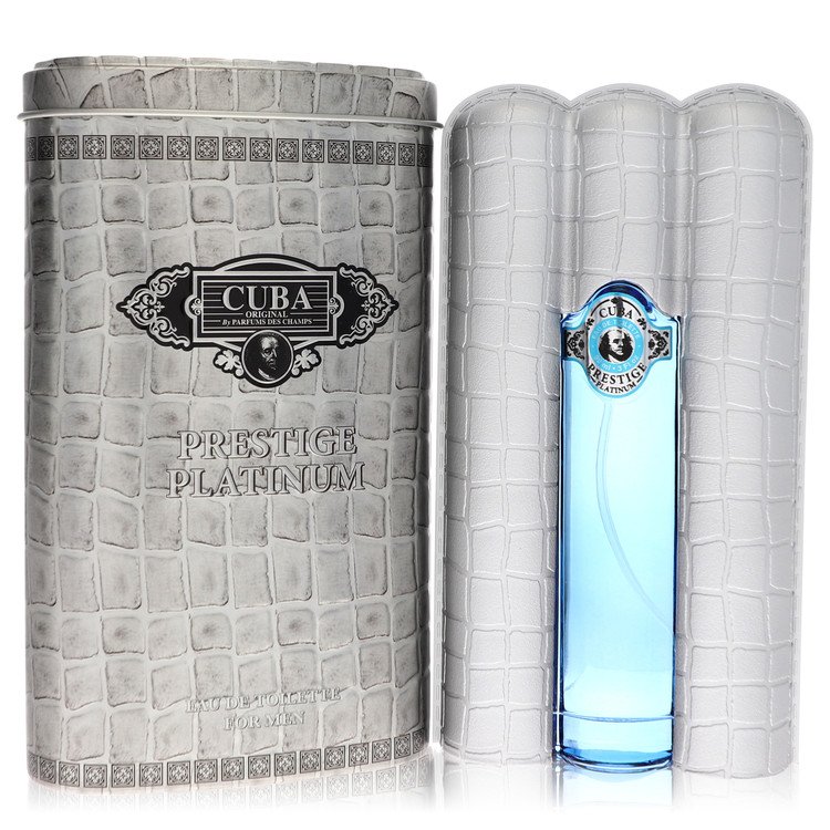 Prestige Platinum Cologne By Cuba 3.0 Oz Eau De Toilette Spray For Men In Box