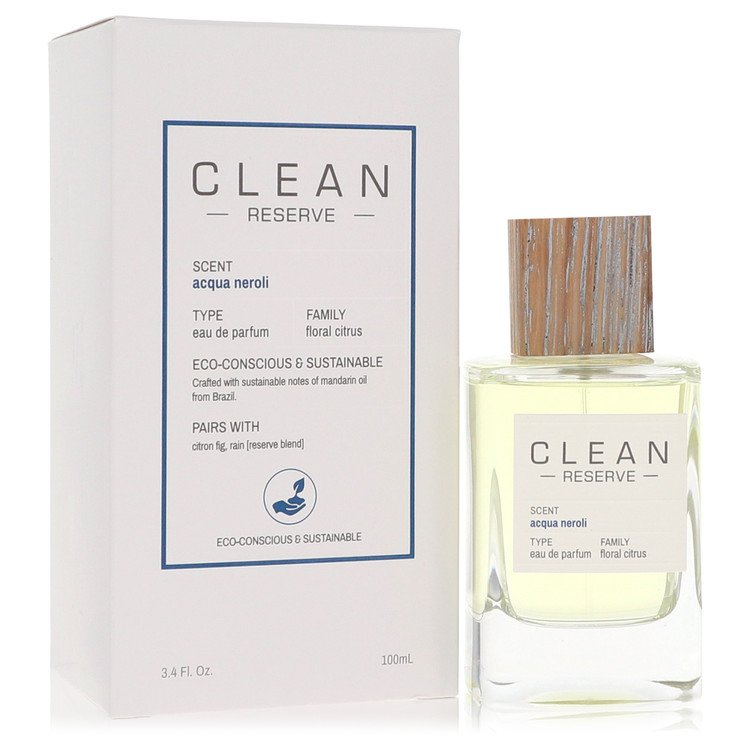 Clean Reserve Acqua Neroli Perfume by Clean Eau De Parfum Spray 3.4 oz for Women - Authentic Fragrance - Discount Women Perfume or Cologne Fragrance