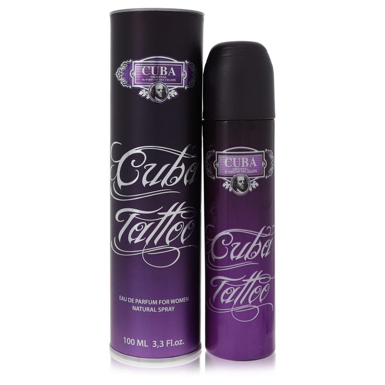 Cuba Tattoo Perfume by Fragluxe Eau De Parfum Spray 3.4 oz for Women - Authentic Fragrance - Discount Women Perfume or Cologne Fragrance