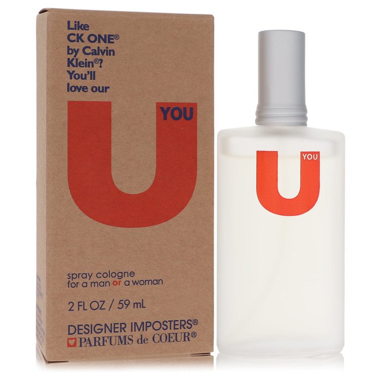 Designer Imposters U You Perfume by Parfums De Coeur Cologne Spray (Unisex) 2 oz for Women - Authentic Fragrance - Discount Women Perfume or Cologne Fragrance